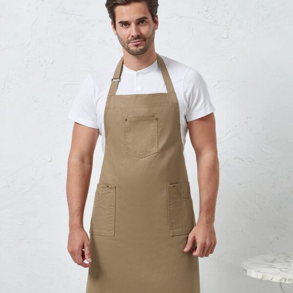 Chino cotton bib apron Thumbnail
