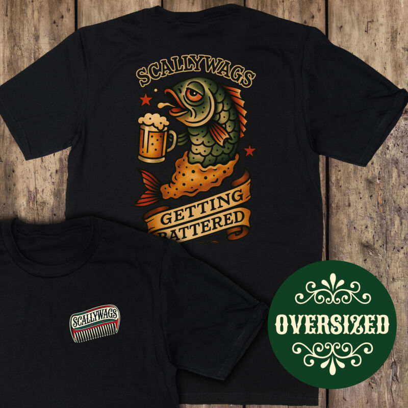 Getting Battered Oversized T-Shirt Thumbnail