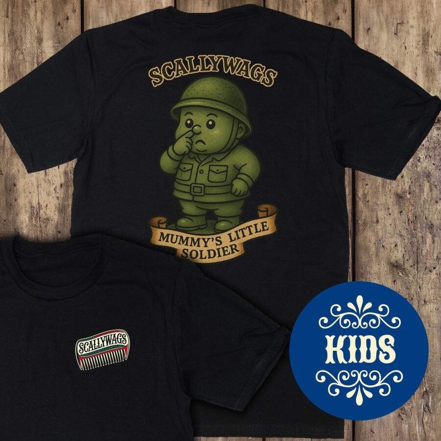 Mummy's Little Soldier Kids T-Shirt Thumbnail