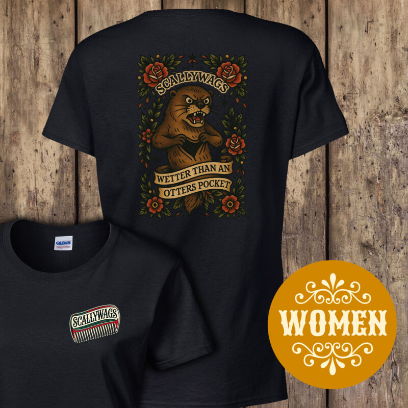 Otters Pocket Women's T-Shirt Thumbnail