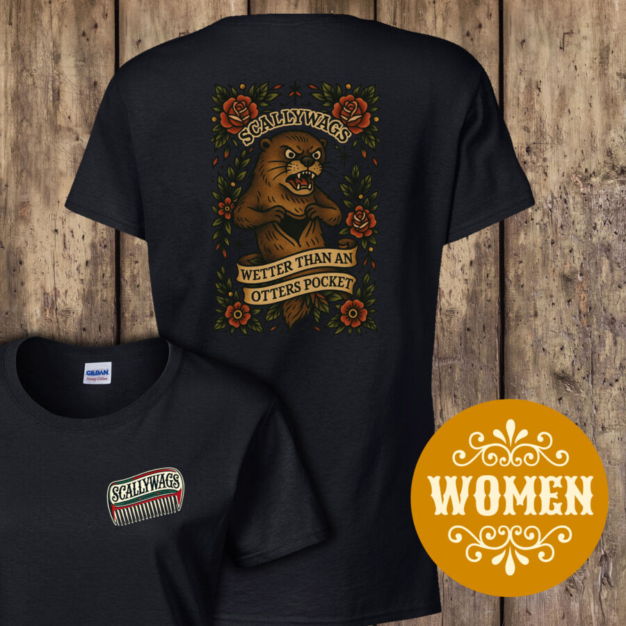 Otters Pocket Women's T-Shirt Thumbnail