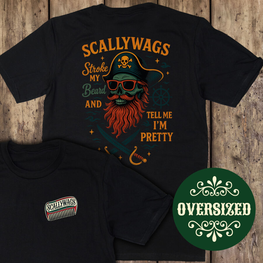 Stroke My Beard Oversized T-Shirt Thumbnail