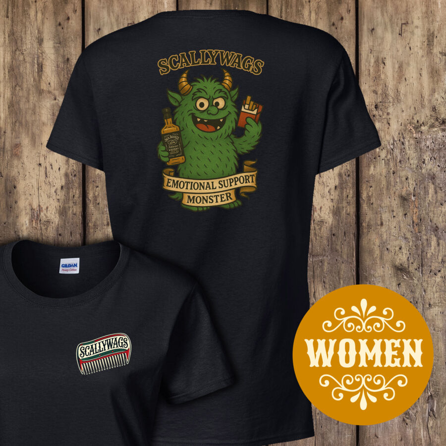 Emotional Support Monster Women's T-Shirt Thumbnail